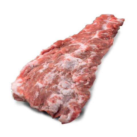 Raw meat on a white background